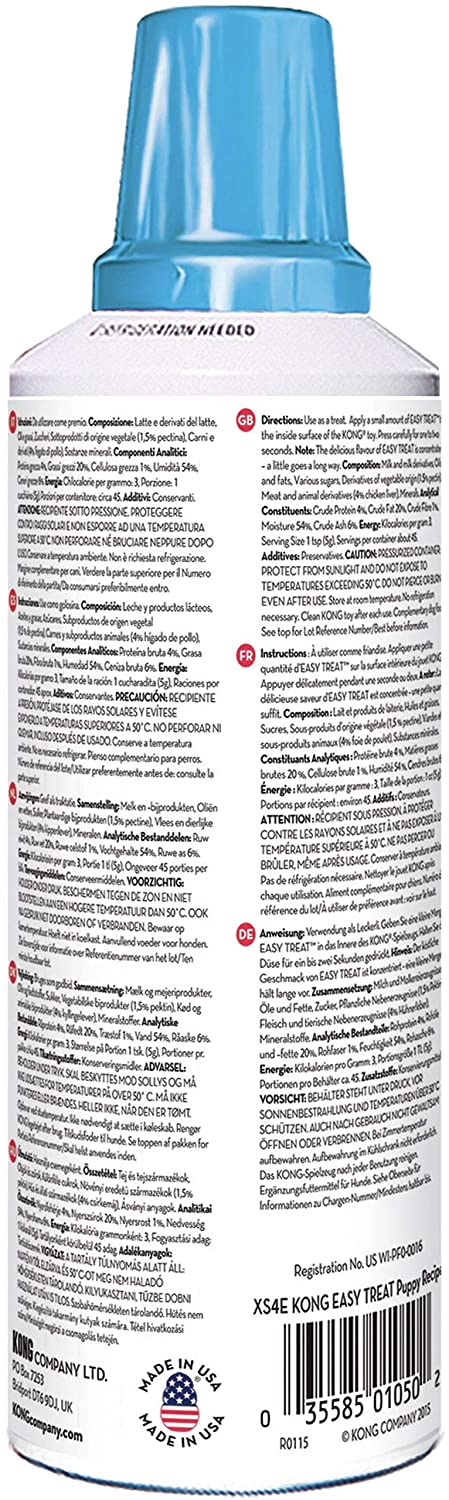 KONG - Easy Treat - Mousse per Cani - 227 g (8 Ounce) - Fegato KONG - Easy Treat - Mousse per Cani - 227 g (8 Ounce) - Fegato